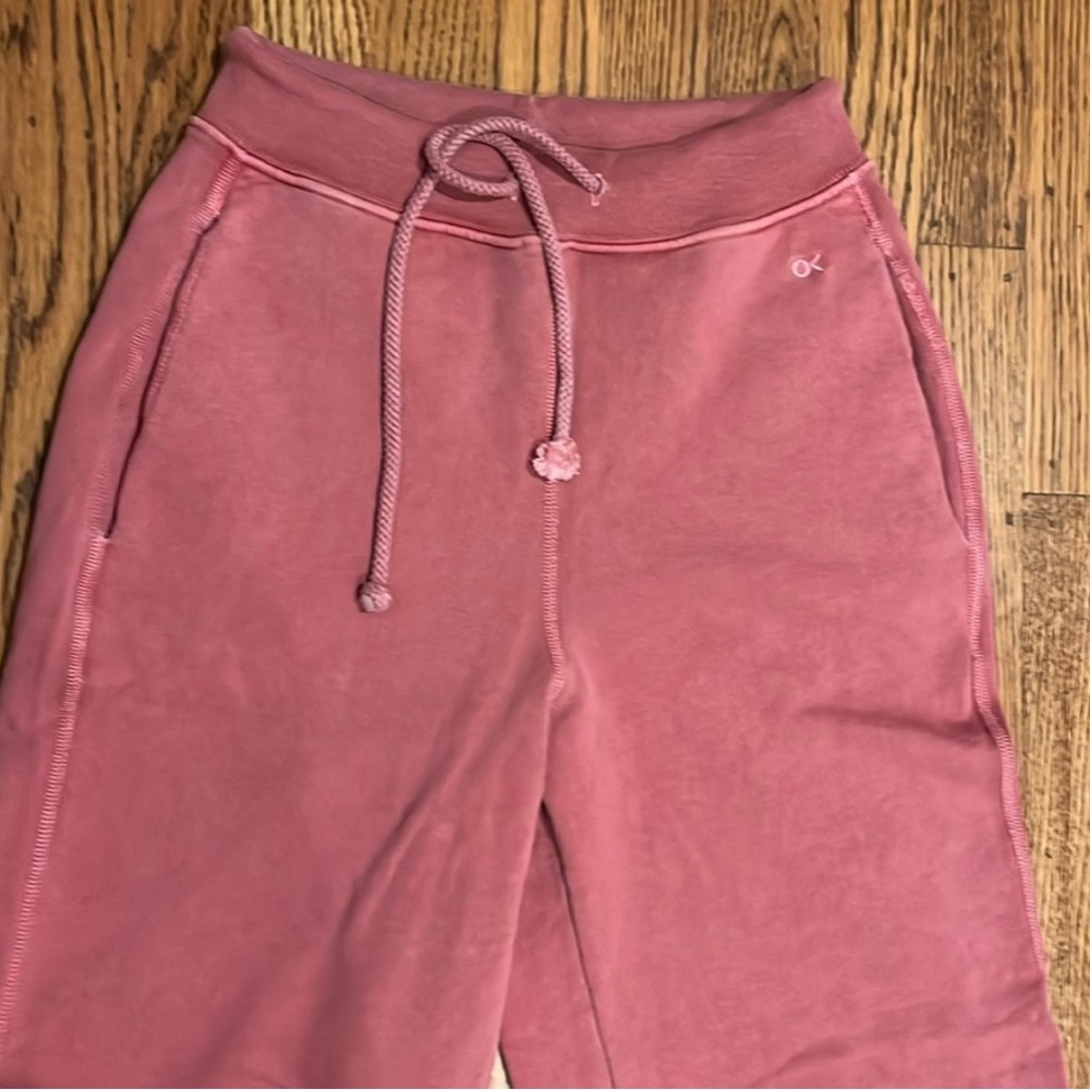 Crazy soft comfy Outerknown pants in a sun faded Nantucket red from California